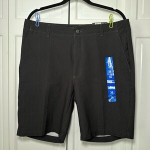 Pebble Beach Men's Charcoal Flat Front Shorts